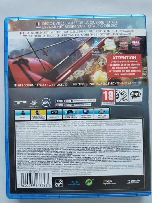Игра на PS 4 Battlefield 1