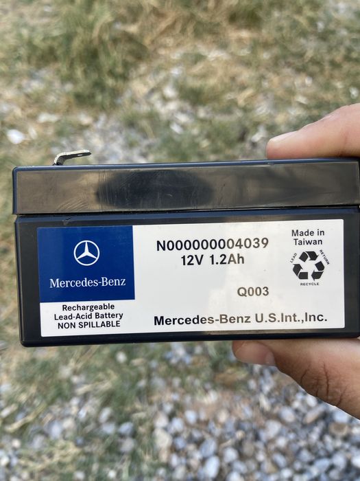 Mercedes auxiliary battery  12V 1.2Ah