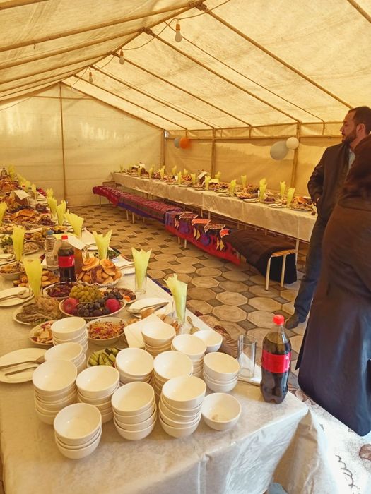 Аренда палатки, шатера, казан-ошак, посуд