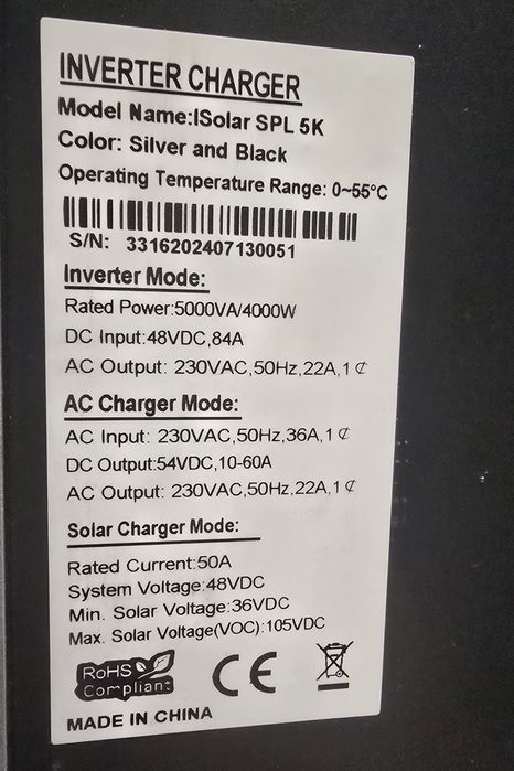 Инвектор 5 кв 4000w