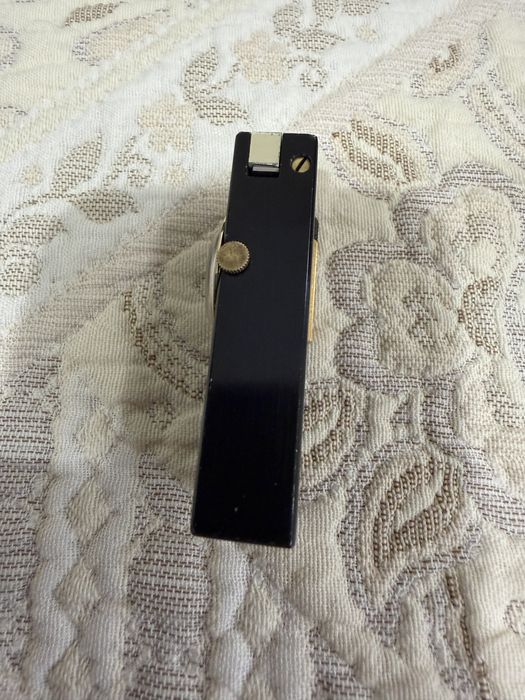 Запалка. RIVO Lighter with Clock Swiss Made Vintage BLACK GOLD