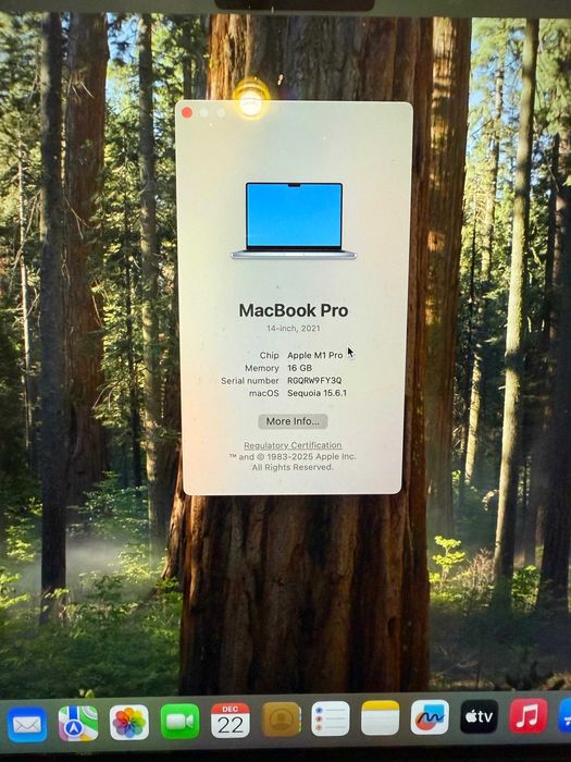 Macbook Pro M1 Pro 512GB, 16GB Ram, 2021