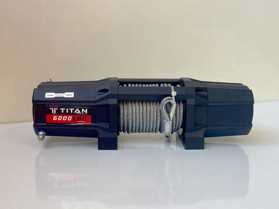 Лебедка TITAN 6000 либри, 12V, електрическа, за джип,  пътна помощ