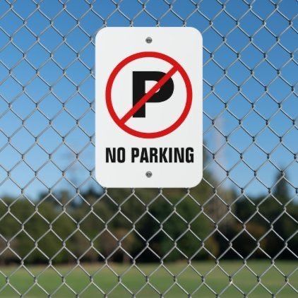 Табличка не парковать