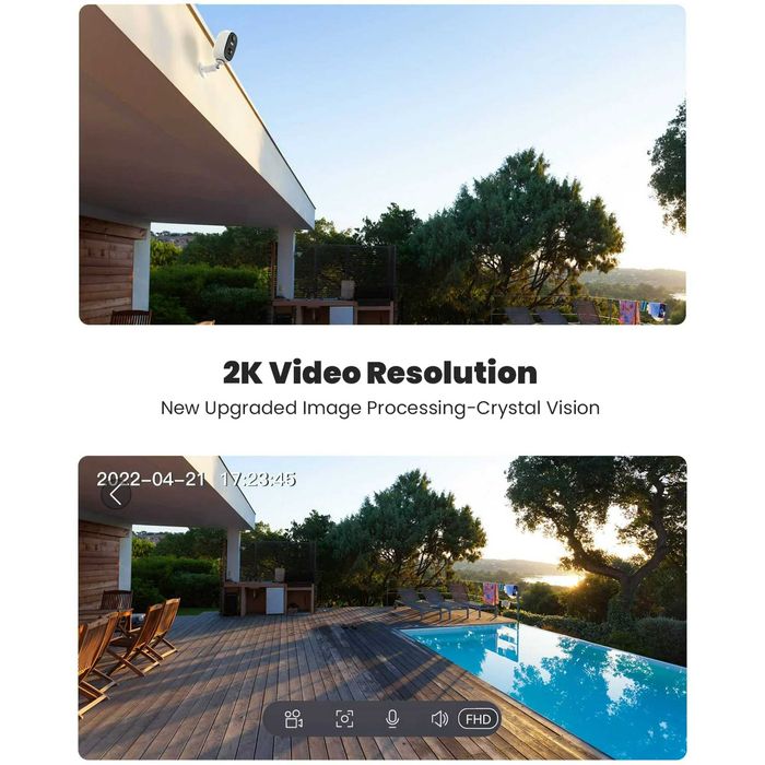 Безжична камера с акум. батерия ZS-GQ1 , ieGeek 2K 3MP