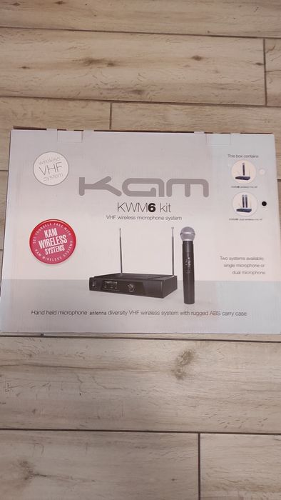 Set 2 microfoane si receptor VHF KAM KWD6 karaoke