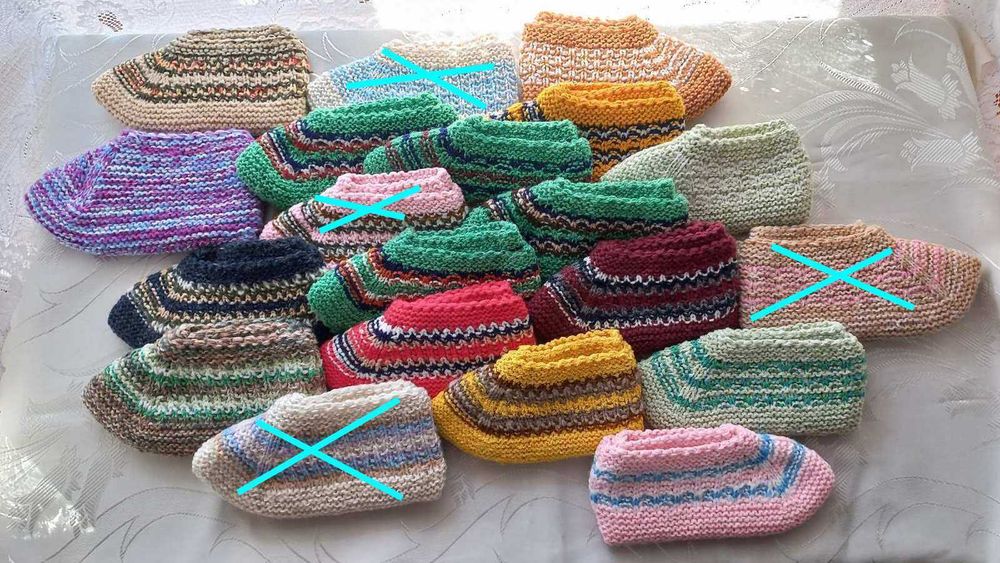 Домашно плетени терлици (мъжки, дамски и детски)