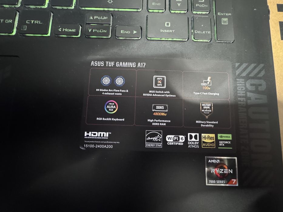 Laptop gaming Asus A17