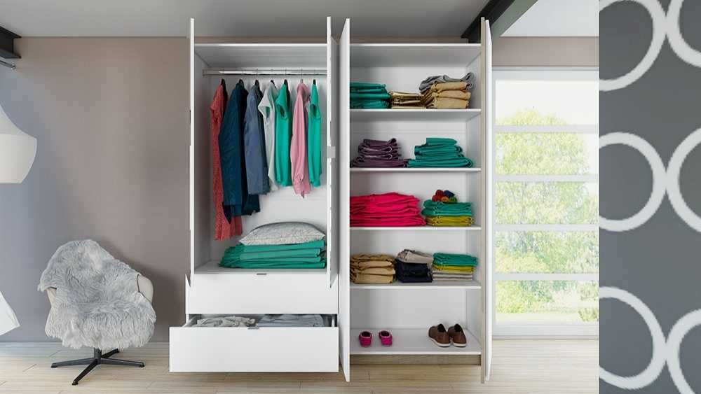 Бял спален комплект