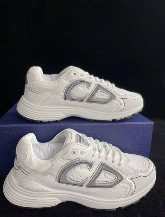 Adidasi Sneakers Tenisi Dior B30 White Reflective
