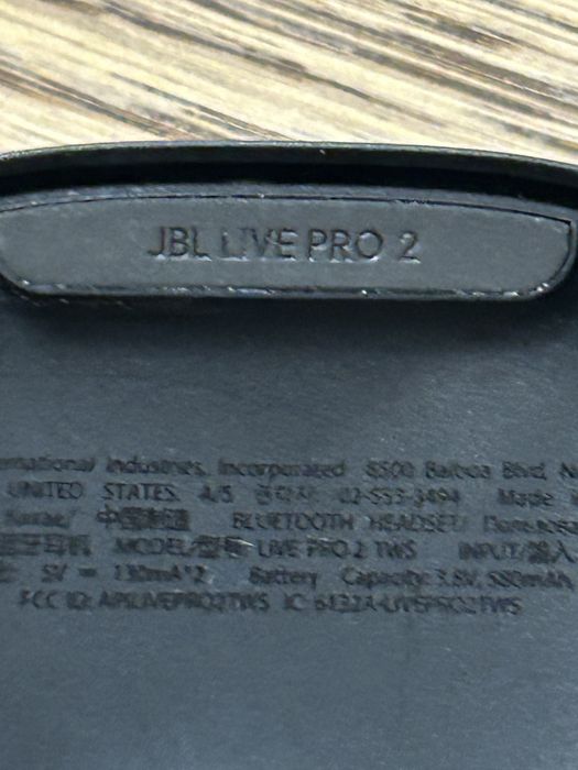 Căști JBL Live Pro 2 TWS Bluetooth ANC negre + carcasă de încărcare