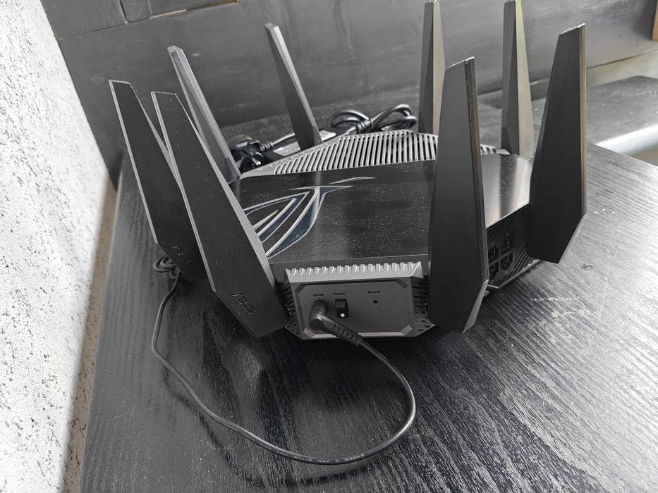 Router Gaming Wireless ASUS ROG Rapture GT-AXE11000, AXE11000, Tri-Band, Quad-Core 1.8GHz