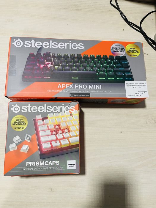 Tastatura Steelseries Apex Pro Mini + Set Taste Steelseries