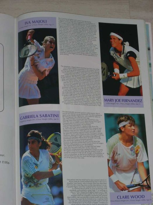 Официално списание от тенис турнира Уимбълдън 1995 с Магдалена Малеева