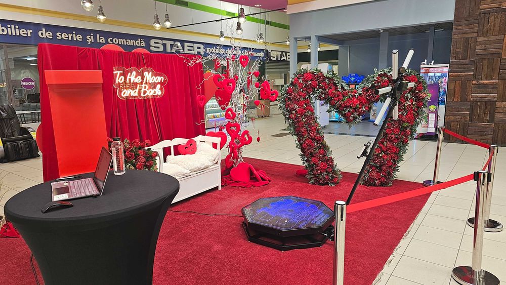 Platforma 360 / Cabina foto / Gheata carbonica / Aranjamente florale