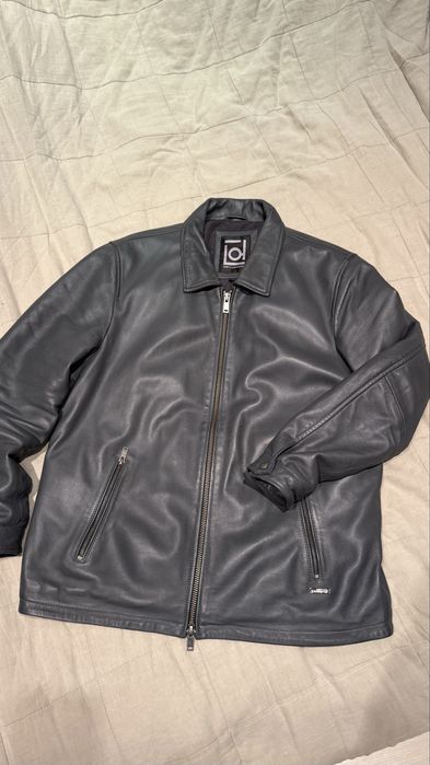 Тъмно сиво зимно кожено яке.370 лв.XL р-р.