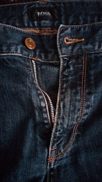 Hugo Boss Men's Jeans  Dark Blue Slim Straight Zip Fly