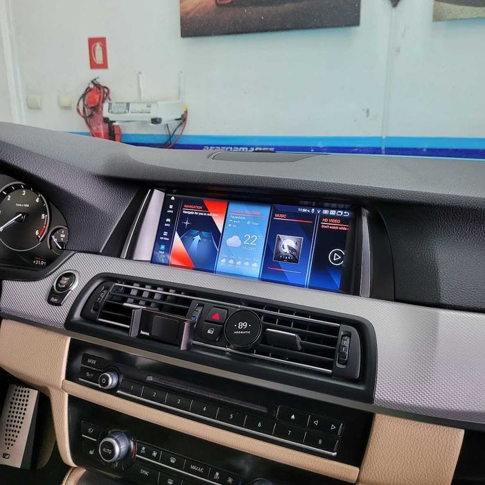 Навигация с ANDROID 14 8GB RAM 128GB HDD BMW F10 F11 БМВ Ф10 Ф11 Андроид CIC NBT + Apple Carplay