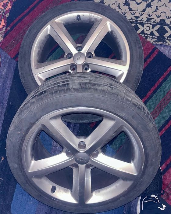 Гуми с джанти за ауди S line 18 ки 5*112 с централен отвор 66.6