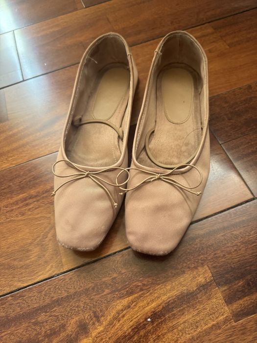 Балетки Zara сатиновые