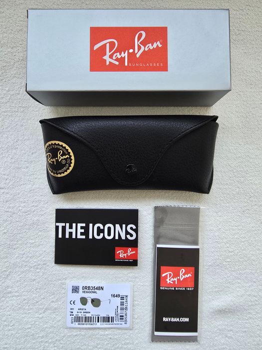 Слънчеви очила Ray-Ban Hexagonal Flat Lenses Gold/Green