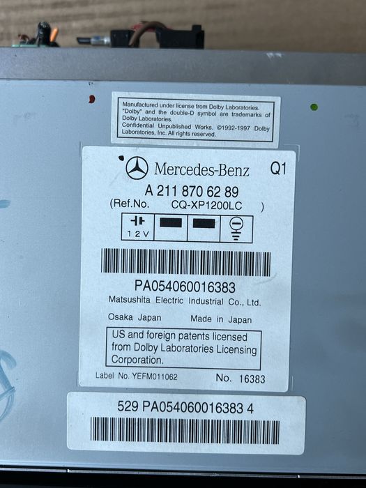 Магнитола мерседес w211