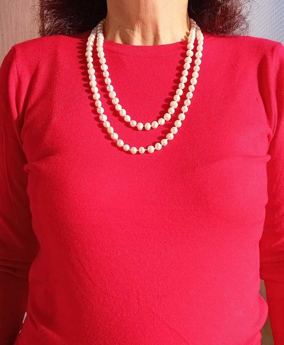 Гердан от естествени перли 120 см.