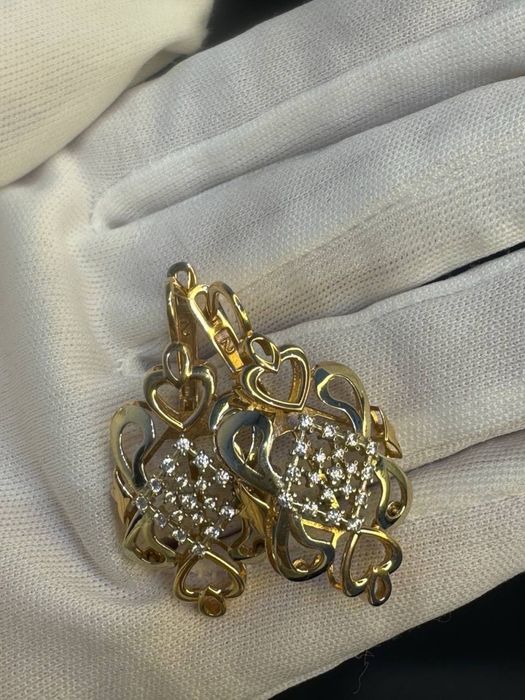 Золото 585  Серьги