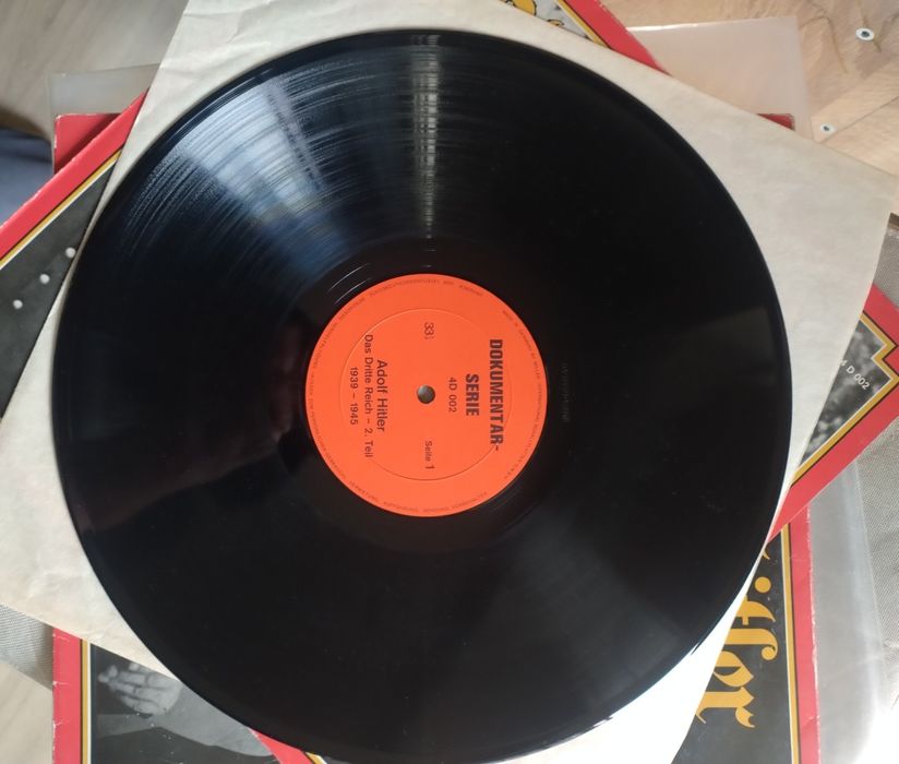 2 discuri vinyl document oficiale Adolf Hitler - Das dritte reich