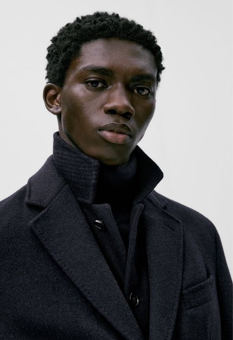 Palton Massimo Dutti din stofa de lana