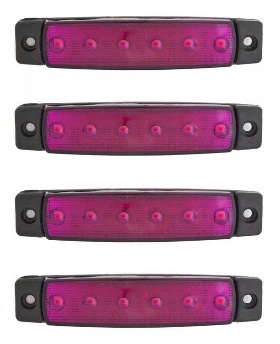 1бр. диодни LED ЛЕД габарити с 6 SMD диода 12-24V "рибки" , 6 цвята