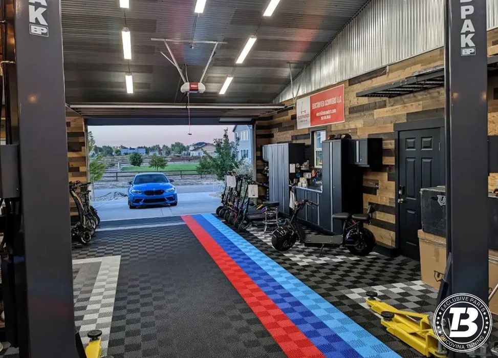 Pardoseala Modulara pentru Garaj si Ateliere Detailing - Turcoaz