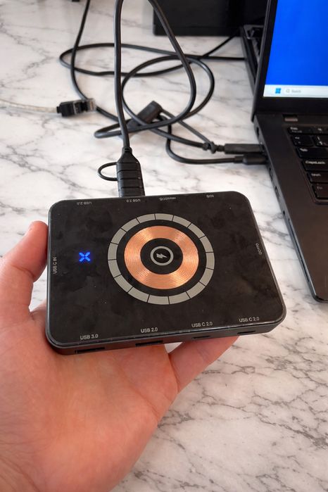 Hub USB-C 10-in-1  - Incarcare Wireless Telefon - Premium Metal