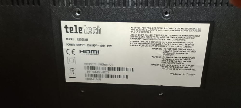 Tv mic slim led 20inchi (50cm)