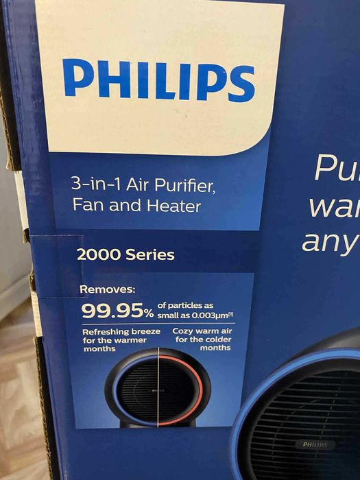 Philips 3-in-1 Air Purifier, Fan and Heater – 2000 Series