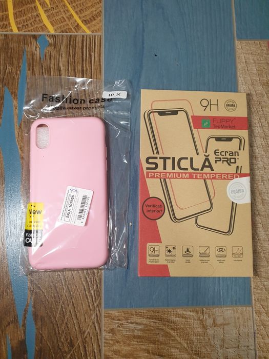 Iphone X/Xs Pachet Husa+Geam Protectie