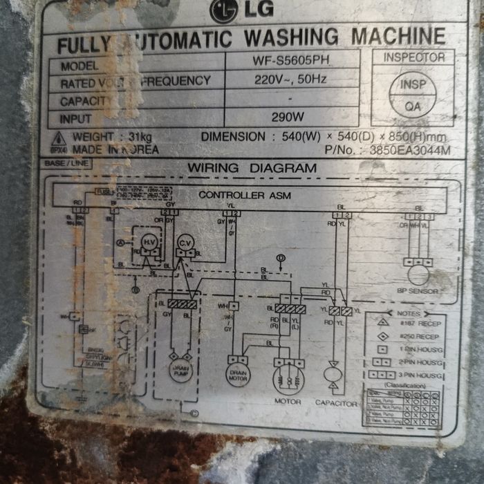 Kir yuvish mashinasi LG pol