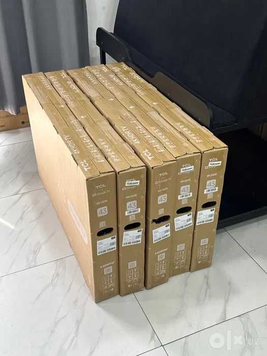 Телевизор 43 4К Smart Google TV два пульта дистанционного управления