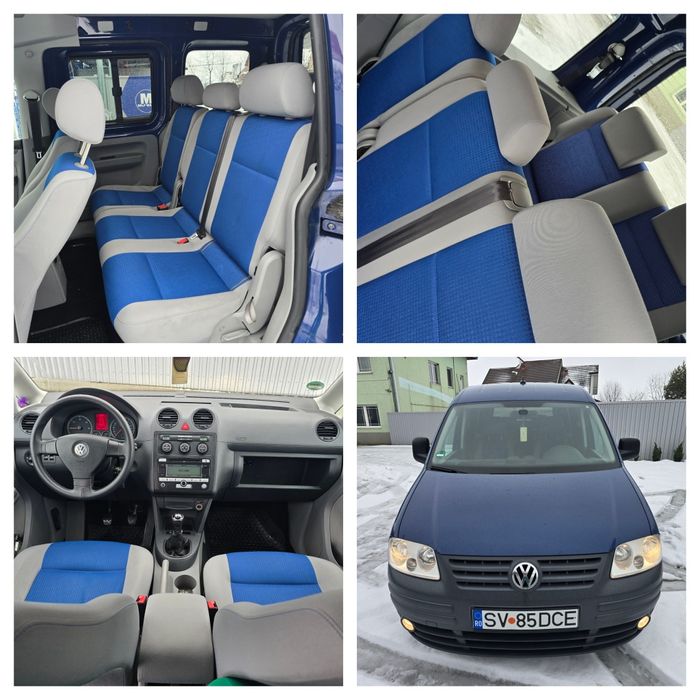 VW Caddy Life , 1.9 TDI , 105 CP, 7 locuri,An fab 2010 IREPROȘABIL  !!