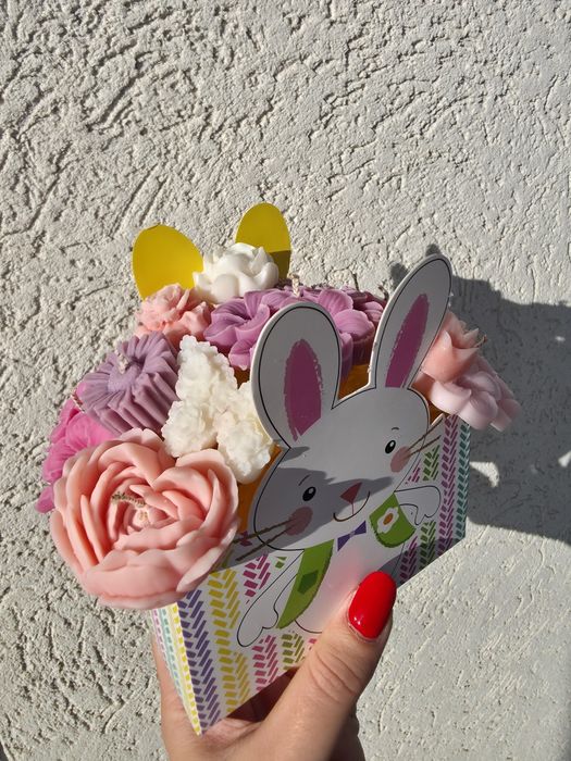 Aranjament din ceara naturala de soia parfumata