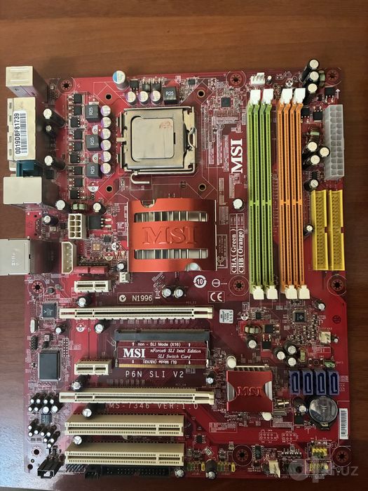 Материнская плата MSI + Core 2 duo E6750