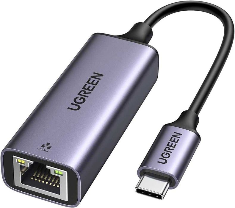 Переходник для сети, RG 45, Type C to lan, lan на Type-C 
Gigab Ugreen