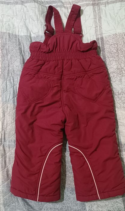 Комбинезон теплый бордовый