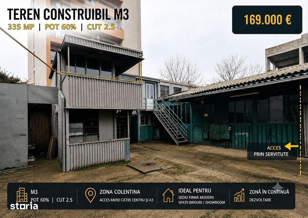 Teren construibil M3 | Ideal locuinta, boutique residential sau sediu