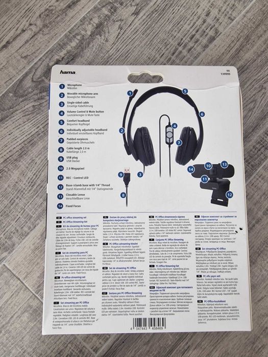 Kit casti + camera web