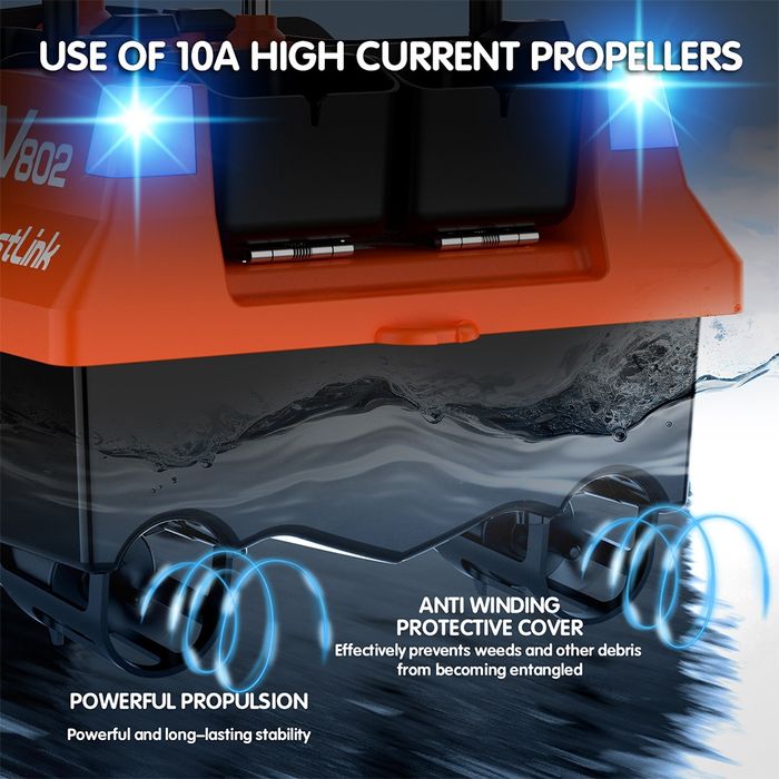 Лодка за захранка V-802 със  GPS