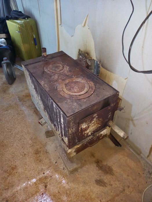 Печка водяная с трубой