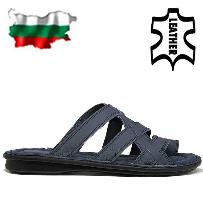 Мъжки чехли от ЕСТЕСТВЕНА кожа