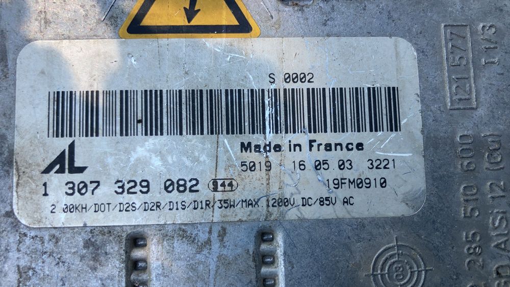 Droser balast xenon 1307329066 a 1307329082