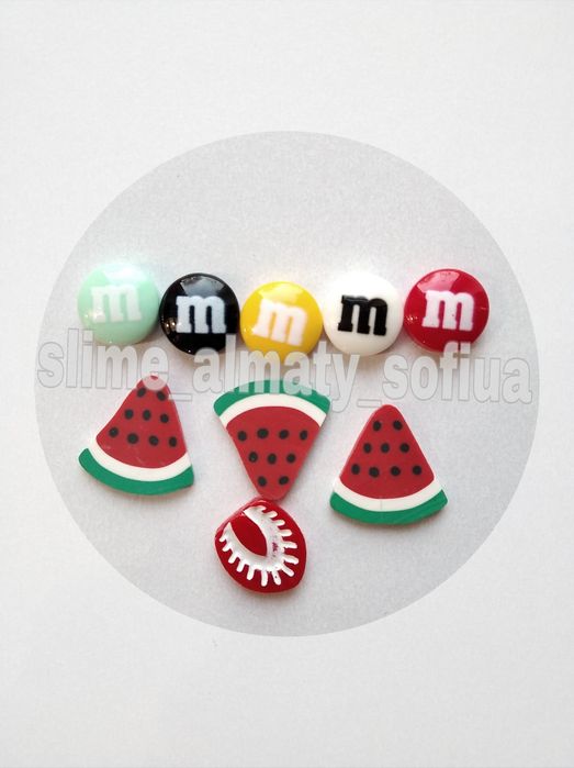 Фимо, блестки, шармы для слаймов